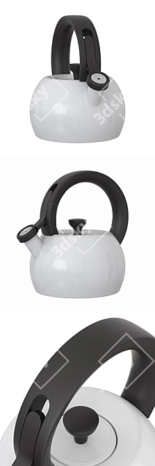 Modern Circulon Teapot Kettle 3D model image 1