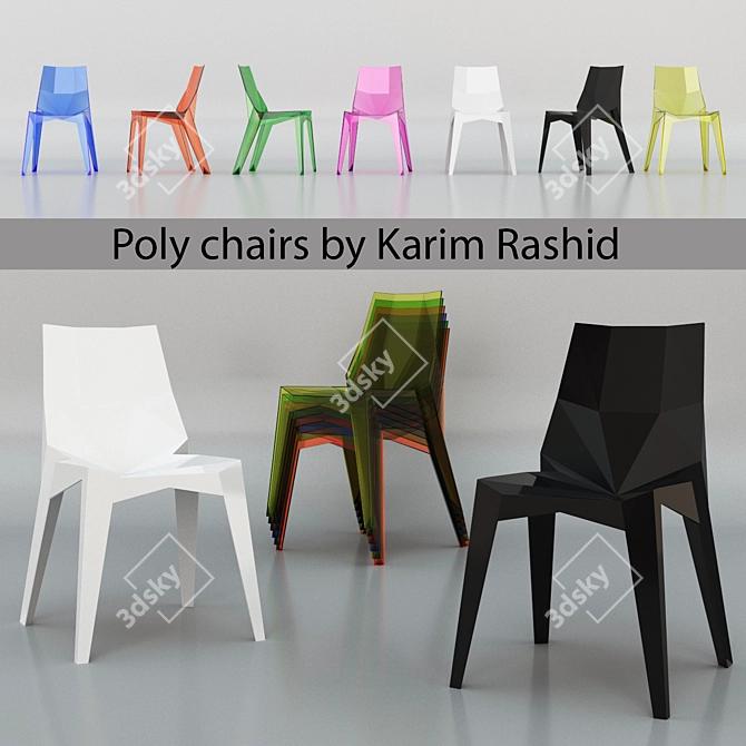 ErgoFlex Chairs by Karim Rashid 3D model image 1