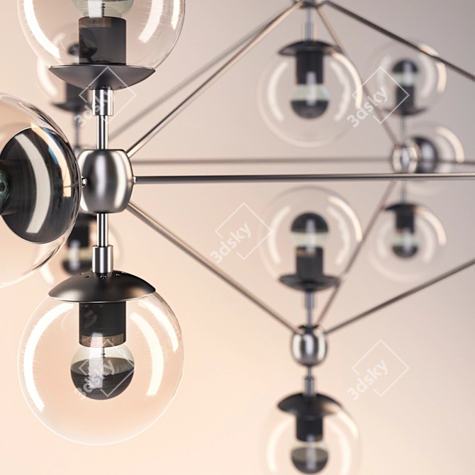 Modo Chandelier: Sleek and Stylish Hanging Lamp 3D model image 2