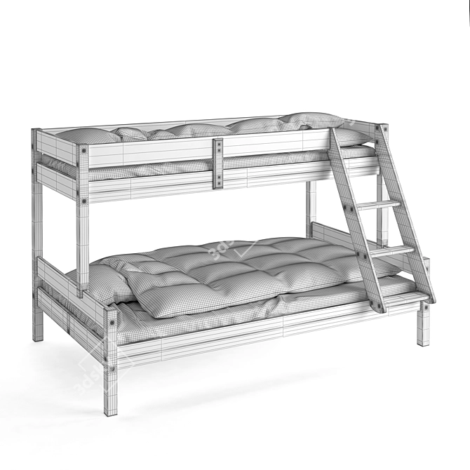 Jysk Hjallerup: The Perfect Kids Bed 3D model image 2
