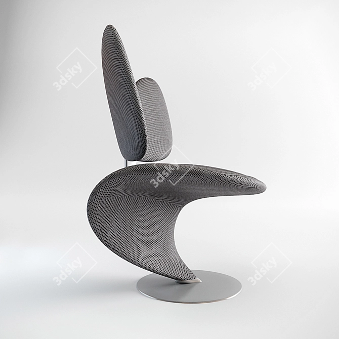 Contemporary Comfort: Roberto Pennetta's Armchair 3D model image 2