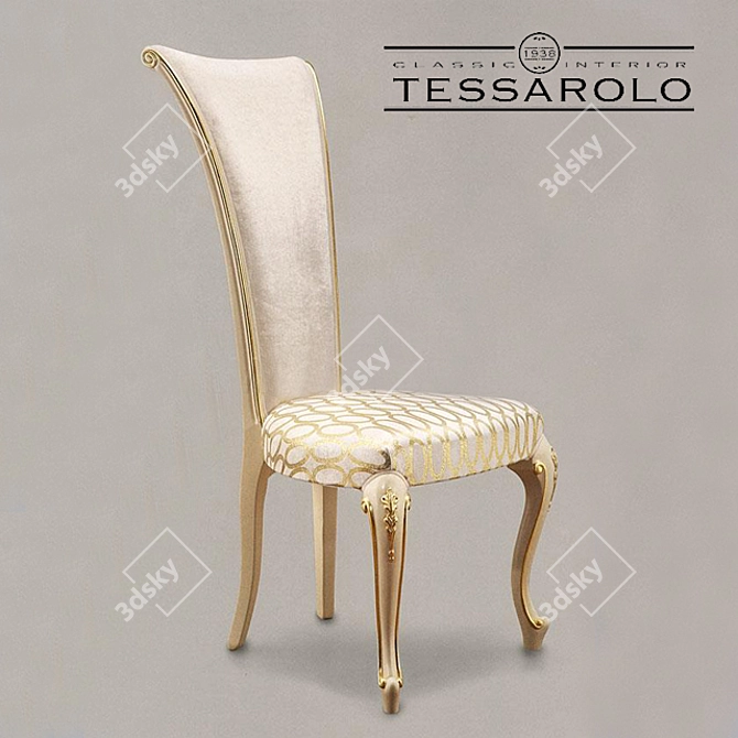 Tessarolo Classic Chair: Handcrafted Elegance for Your Home 3D model image 1