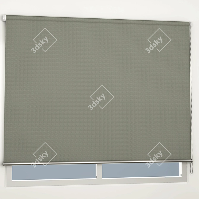 Blackout Roller Blinds 3D model image 1