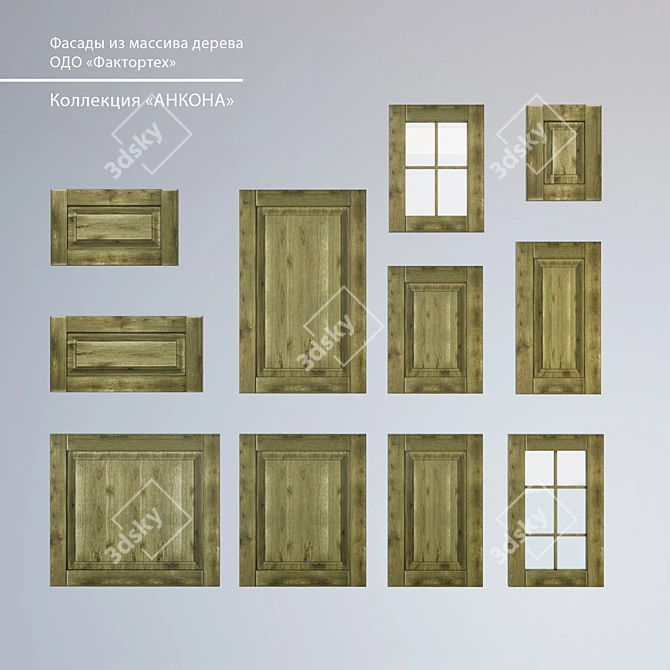 Ancona Wood Facades 3D model image 1