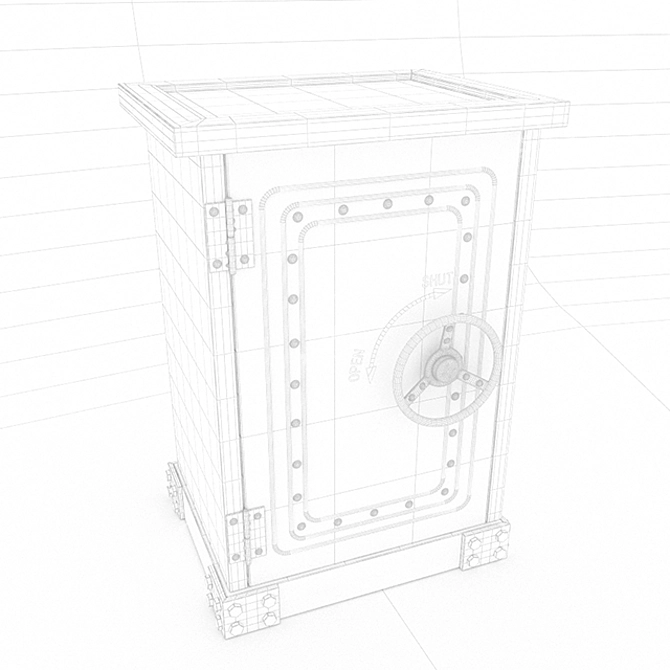 Segura MDF Cómoda de Hierro 3D model image 3