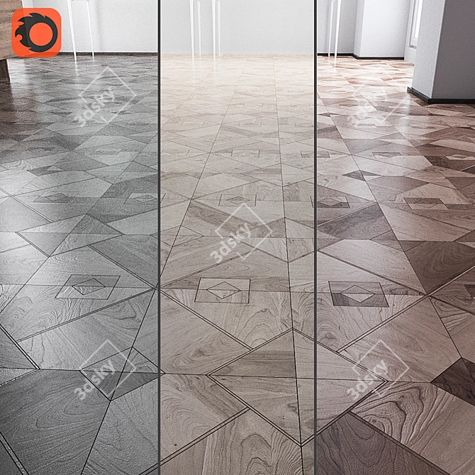 Versatile Parquet Collection - 3 Styles 3D model image 1