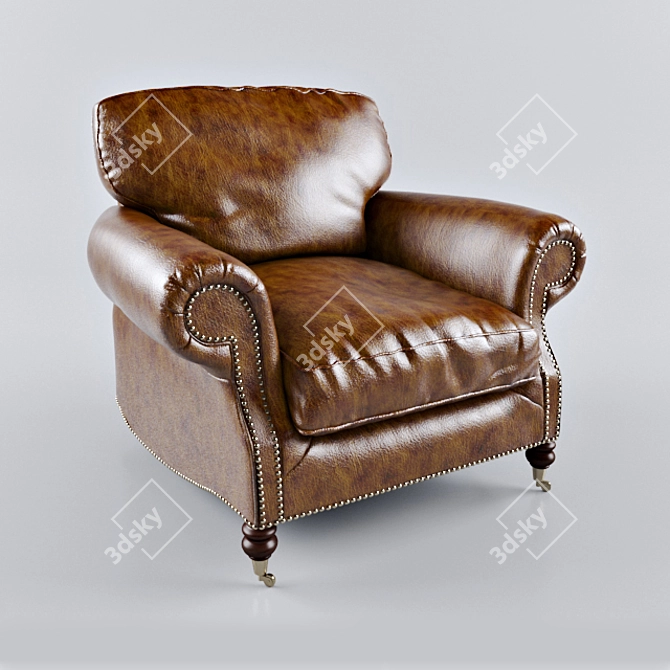 Balmoral Armchair: Timeless Elegance 3D model image 1