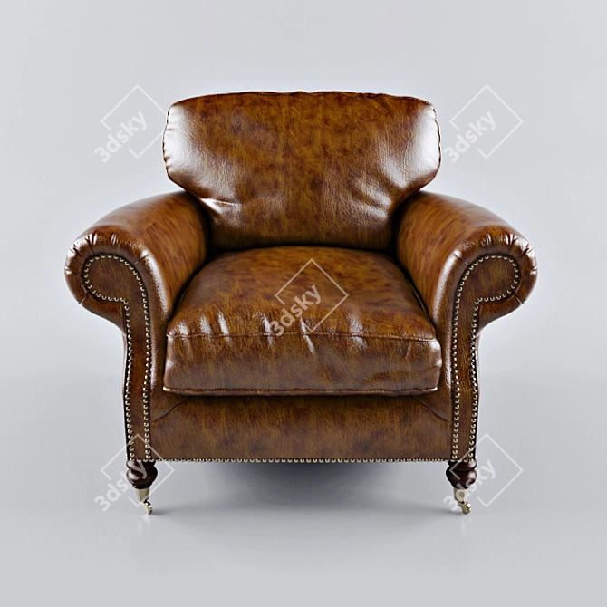 Balmoral Armchair: Timeless Elegance 3D model image 2