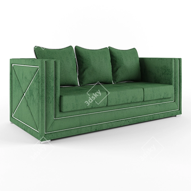 Homemotions Incognito Sofa with Pillows 3D model image 2
