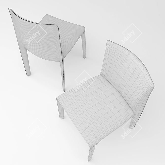 Modern B&B Italia Doyle Chair 3D model image 3