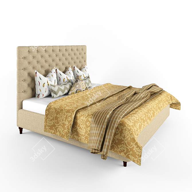 Simply Comfort Bed 3D model image 1