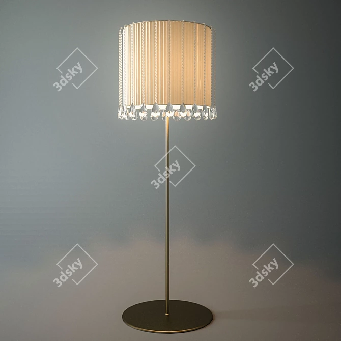 Italian Art-Deco Floor Lamp 3D model image 1