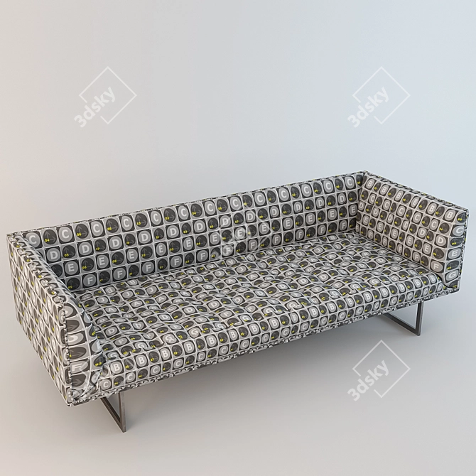 Kardiel Edward Mid-Century Sofa 3D model image 3