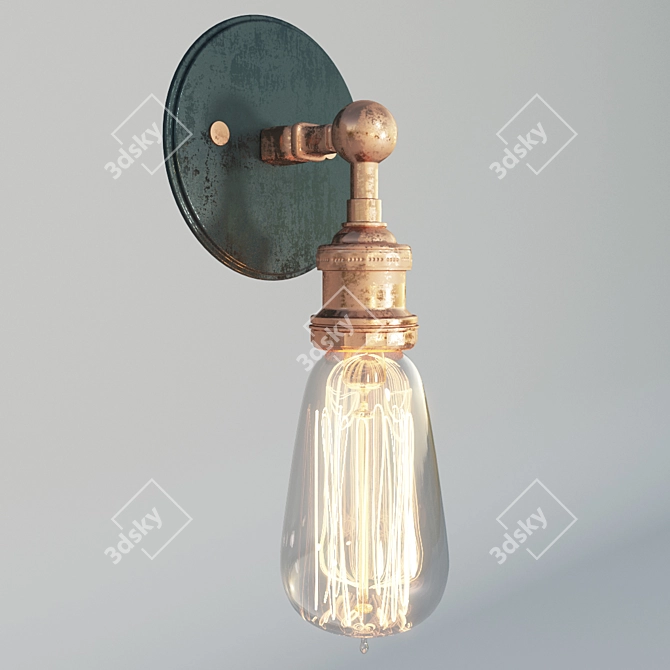 Translated Description: Loft-style Wall Lamp (Бра в стиле лофт)

Industrial Loft Wall Lamp 3D model image 1