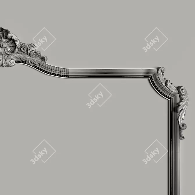 Artistic Mirror - Elegant Decor for Any Space 3D model image 2