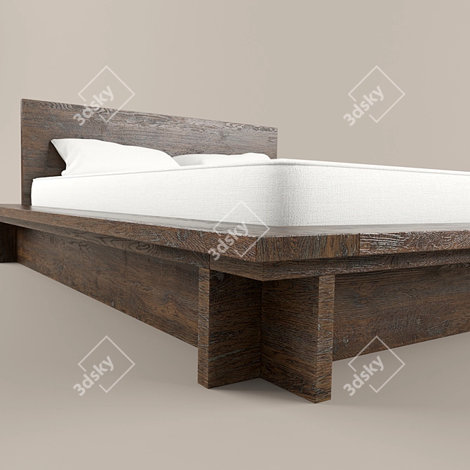 Elegant Dream Bed 3D model image 3