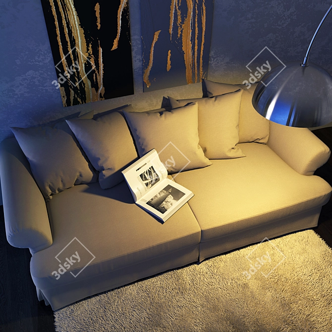 Title: SITS Carlos Sofa - Polish Craftsmanship & Stunning Design 3D model image 3