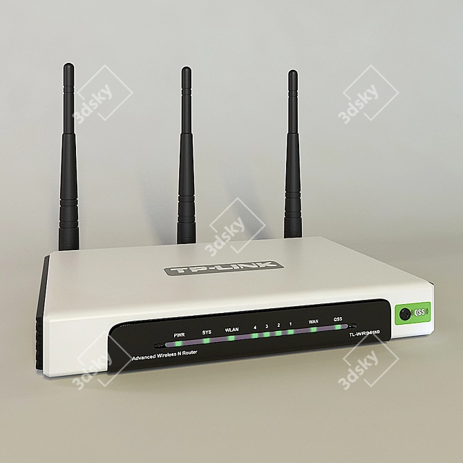 High-Speed TP-LINK Wi-Fi Router 3D model image 1