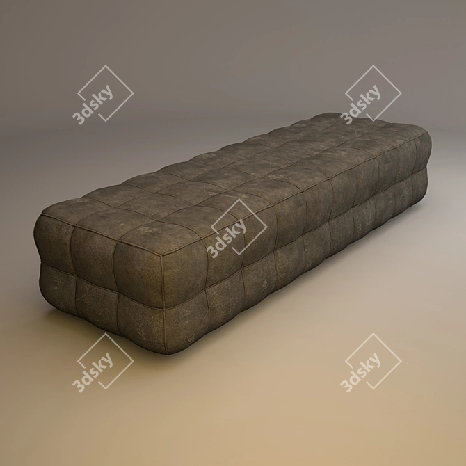 Bench Flex Team: Versatile Kilt Pouf 3D model image 1