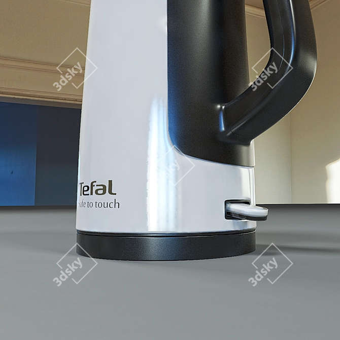 TEFAL SafeTouch Kettle 3D model image 2