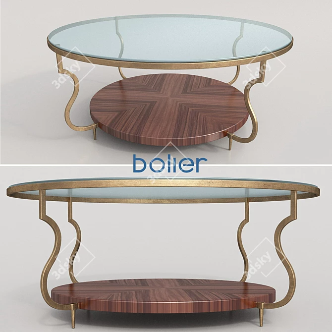 Elegant Cocktail Table by Bolier 3D model image 1