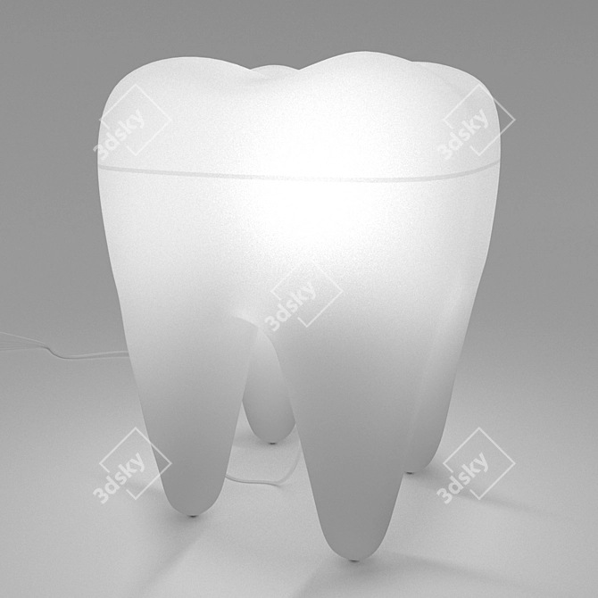 Designer Baby Chair: Tooth 3D model image 1