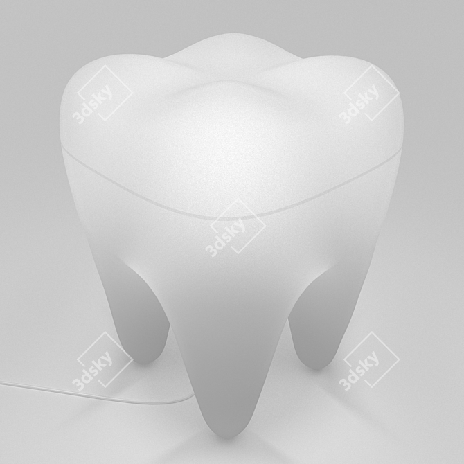 Designer Baby Chair: Tooth 3D model image 2