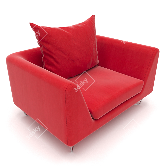 Modern Designer Chair: Bernard 3D model image 2