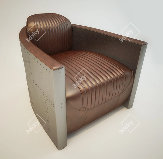 Airborne Elegance: Tomcat Armchair 3D model image 1