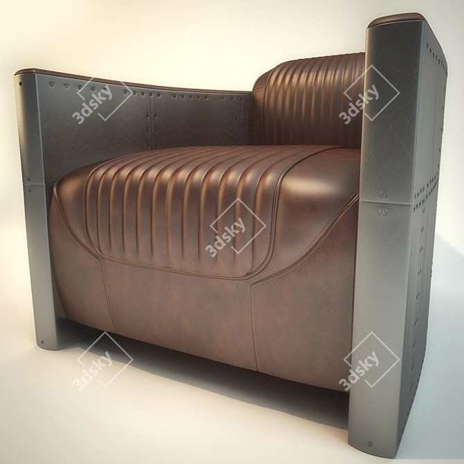 Airborne Elegance: Tomcat Armchair 3D model image 2