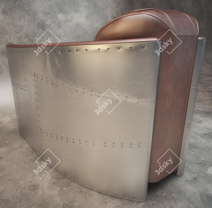 Airborne Elegance: Tomcat Armchair 3D model image 3