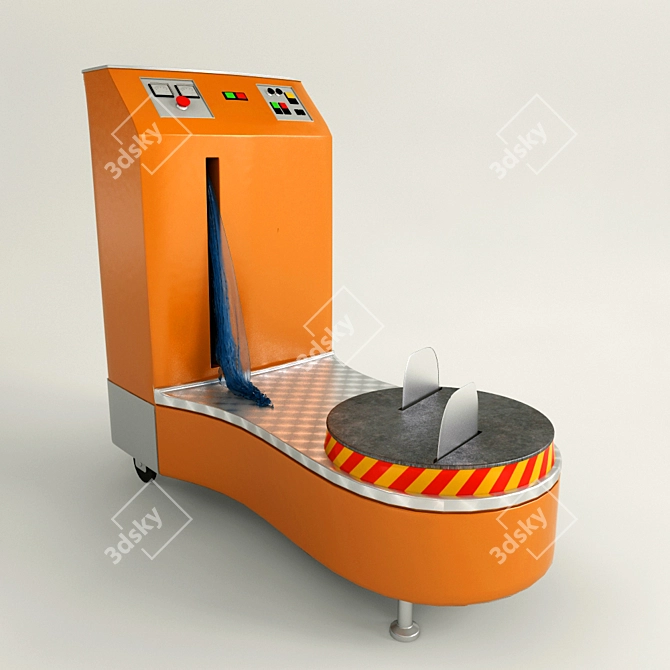 Luggage Packer: Efficient Airport Solution 3D model image 1