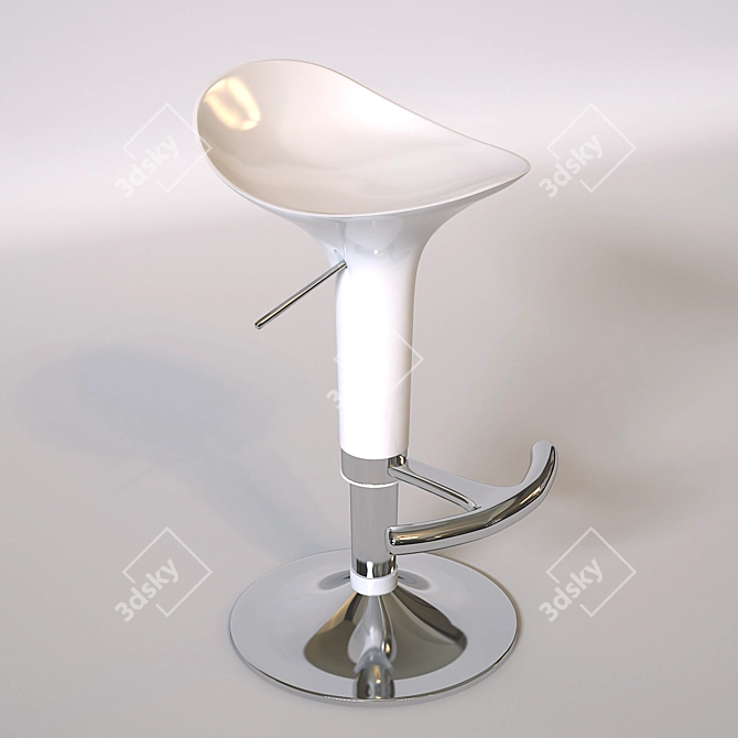 Modern Loft Bar Stool 3D model image 1