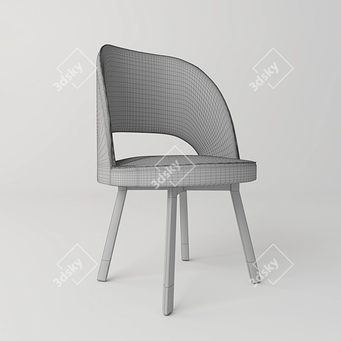 Elegant Colette Chair by Baxter 3D model image 2