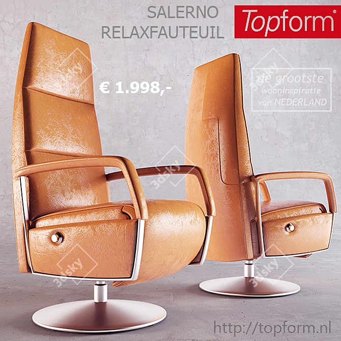 Elegant Comfort: Salerno Relax Armchair 3D model image 1