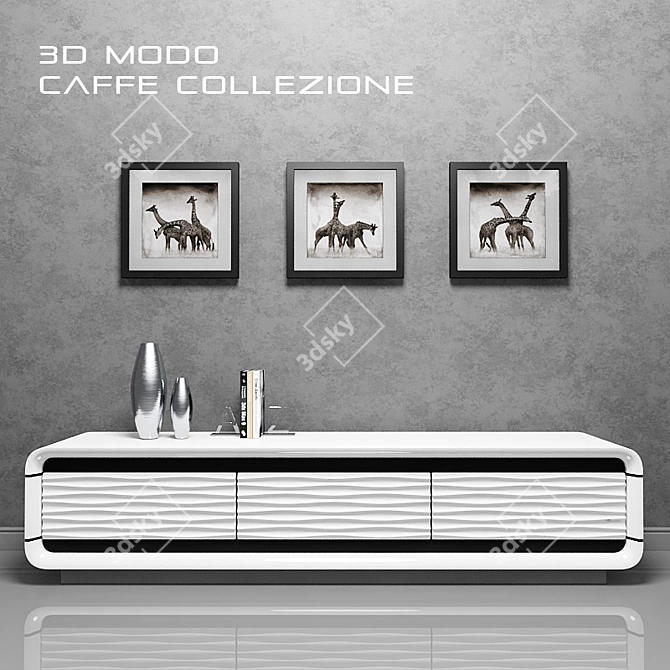 3D Modo Caffe Collection - Exquisite Decor 3D model image 1