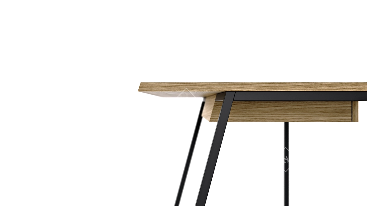 Sleek Horizon Desk 3D model image 2