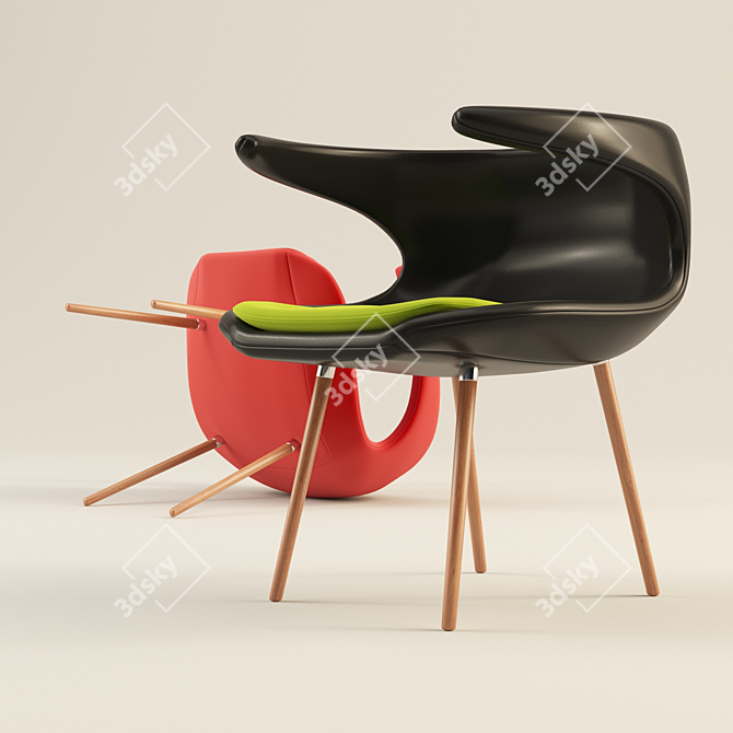 Featherston Relaxation Chair 3D model image 1