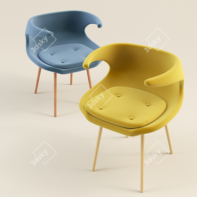 Featherston Relaxation Chair 3D model image 3