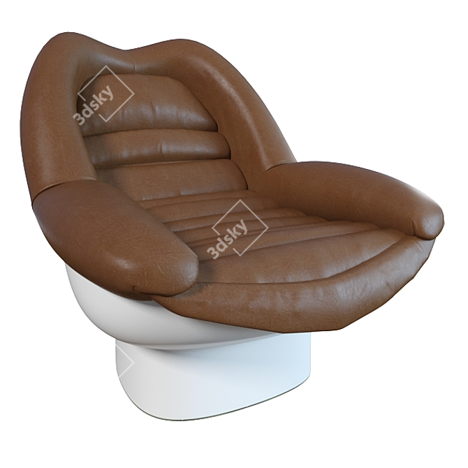 Luxury Comfort: Cesare Casati Alda Armchair 3D model image 1