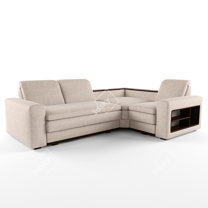 Modern Corner Sofa Divanger Stuttgart 3D model image 1