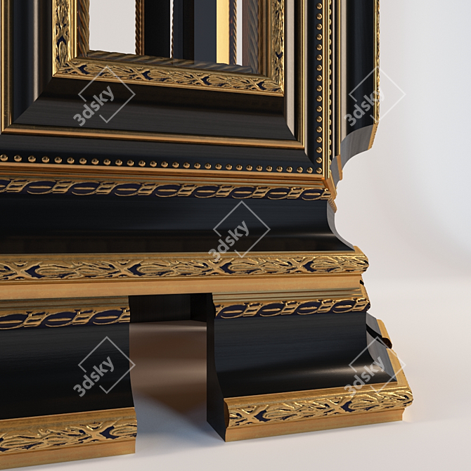 167cm Tall Cabinet with Frame 3D model image 3