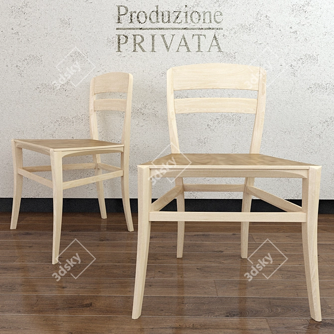 Italian Paesana Chair 2014 3D model image 1