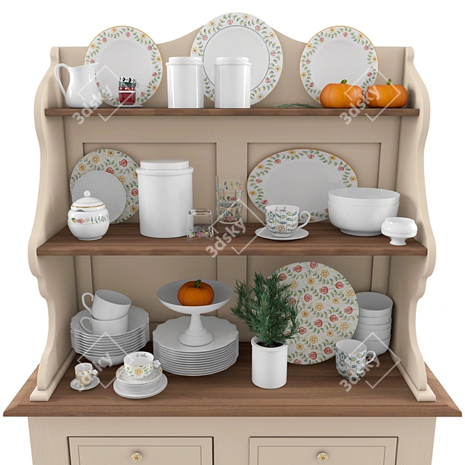 Elegant THUN Crockery Sets 3D model image 2