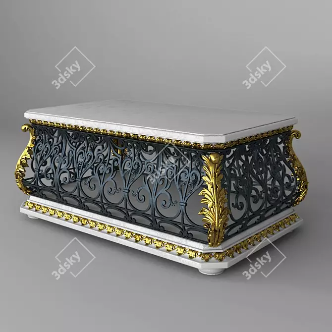 Pulaski Iron Classic Coffee Table 3D model image 1