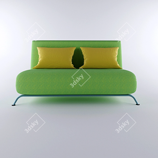 ComfortMax Ortho Sofa: Relax & Smile 3D model image 1