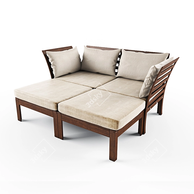 Sofa ÄPPLARÖ Hollo, IKEA - Modern Two-Seater in Brown-Beige.
Modern, Two-Seater 3D model image 1