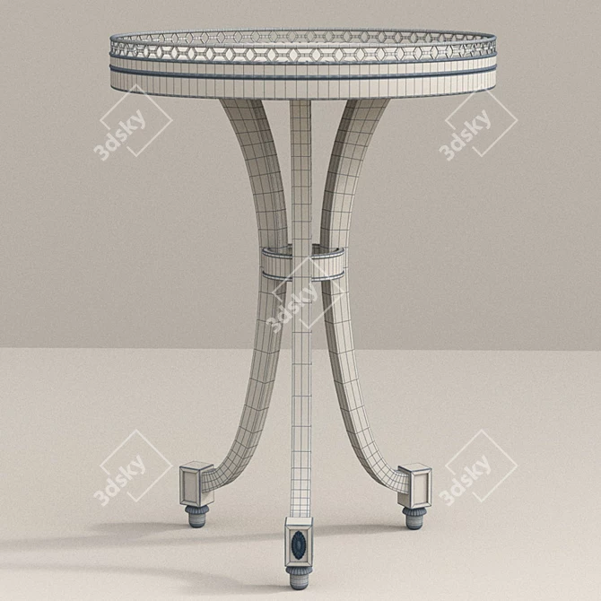 French Flair: EMILIE Taillardat Table 3D model image 2