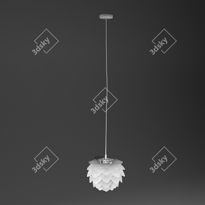 Elegant Silvia Pendant Light 3D model image 2