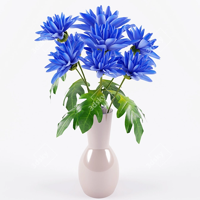 Radiant Chrysanthemum Bouquet 3D model image 1